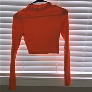 Neon orange shirt